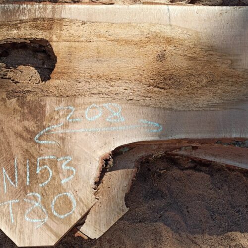 Слэб из дуба, 208x136-83см