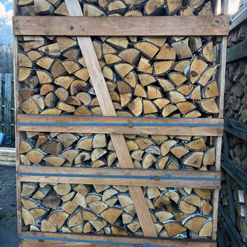 Сухие дрова из ольхи - колотые в ящиках 2RM
